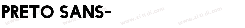 Preto Sans字体转换